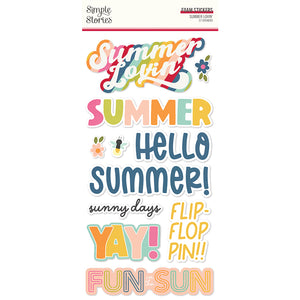 *SALE* Simple Stories - Summer Lovin'- Foam Stickers