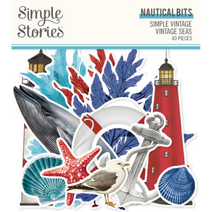Simple Stories - Simple Vintage Seas - Nautical Bits & Pieces
