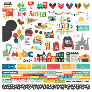 Simple Stories - Say Cheese At The Park - 12x12 Sticker Sheet