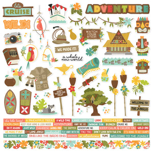 Simple Stories - Say Cheese Adventure At The Park - 12x12 Sticker Sheet
