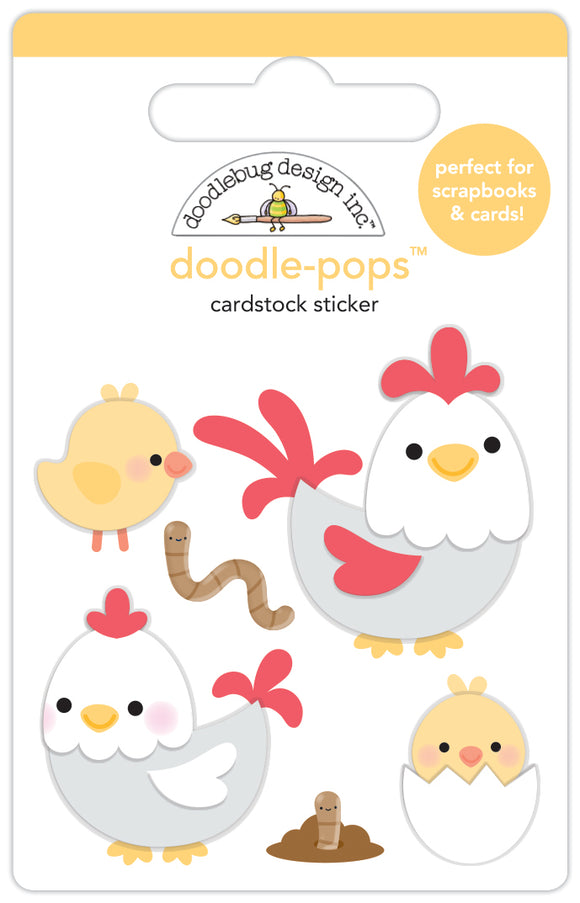 *SALE* Doodlebug Design Farmers Market - Hen & Chicks Doodle-Pops
