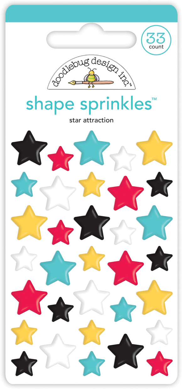Doodlebug Fun at the Park - Star Attraction Shape Sprinkles