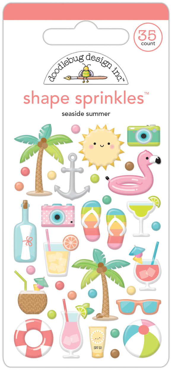 Doodlebug Design Seaside Summer - Seaside Summer Shape Sprinkles