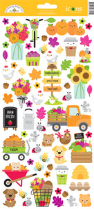 *SALE* Doodlebug Design Farmers Market - Icon Sticker