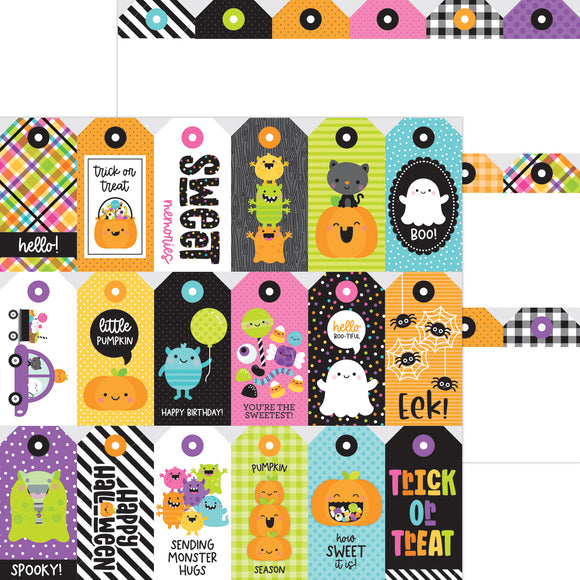 Doodlebug Design Monster Madness - Tricky Treat Tags Cardstock Paper
