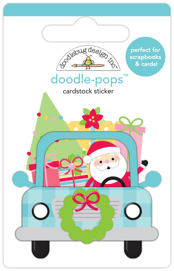 Doodlebug Design Candy Cane Lane - Here Comes Santa Claus Doodle-Pops