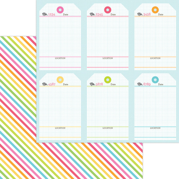 Doodlebug Design - Over the Rainbow - 12x12 Double-Sided Cardstock - Shine Bright