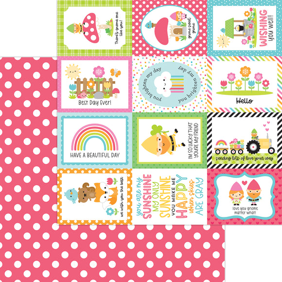 Doodlebug Design - Over the Rainbow - 12x12 Double-Sided Cardstock - Ladybug Picnic