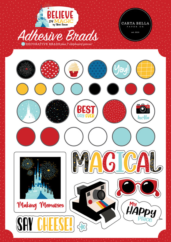 Carta Bella - Believe in Magic Adhesive Brads