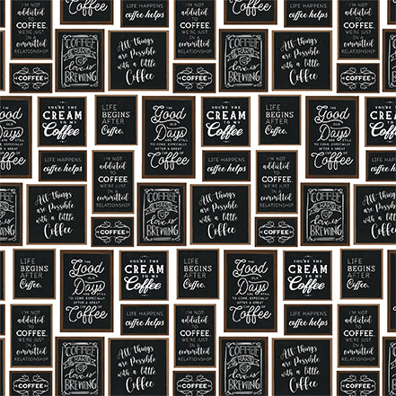 Echo Park Coffee & Friends - Coffee Shop Wall 12x12 Cardstock