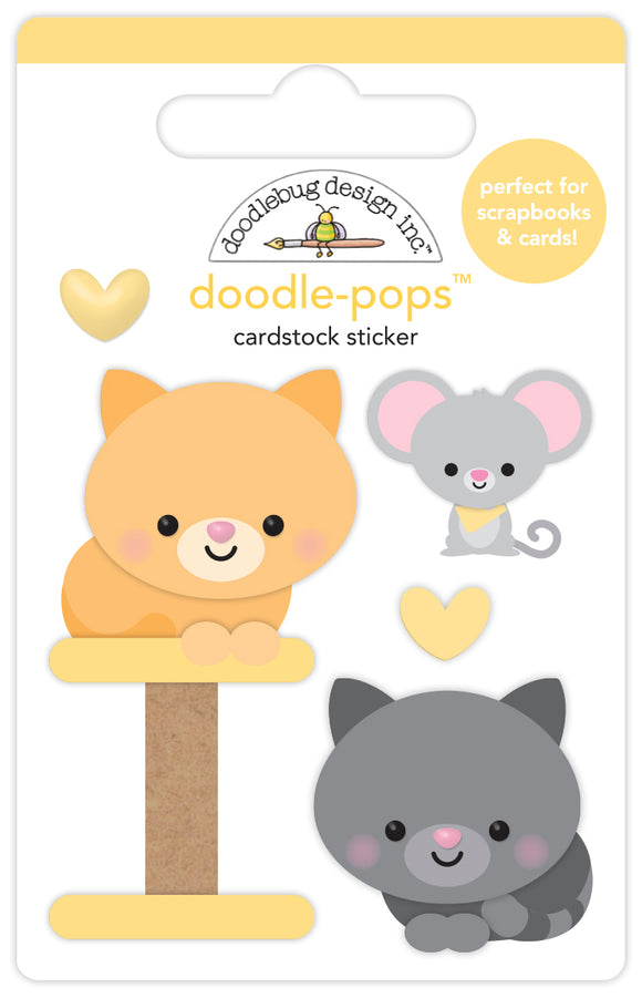 Doodlebug Design - Pretty Kitty - Playful Pals Doodle-Pops