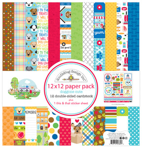 Doodlebug - Doggone Cute  - 12x12 Collection Paper Pack