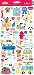 Doodlebug Design -Doggone Cute  - Icons Sticker