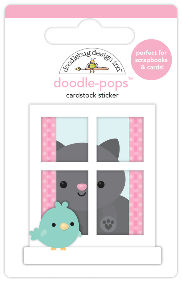 Doodlebug Design - Pretty Kitty - Hello Friend Doodle-Pops