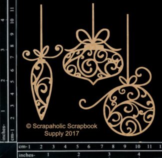 *SALE* Scrapaholics Laser-Cut Flourish Dangle Ornaments