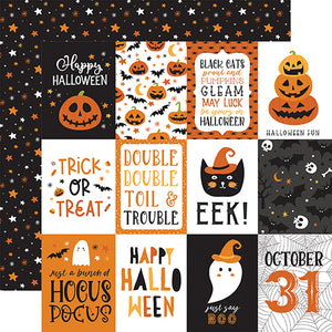 *SALE* Echo Park - Halloween Party - 12x12 Cardstock - 3x4 Journal Cards