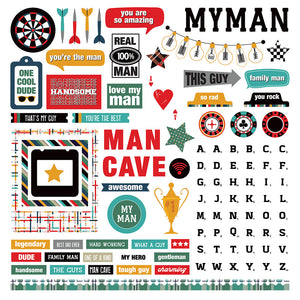 Photo Play - You're the Man - 12x12 Element Sticker