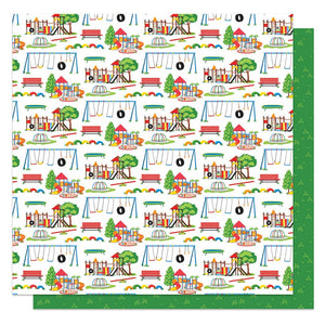 Photo Play - Go Outside and Play - Grass Stains 12 x 12 Paper