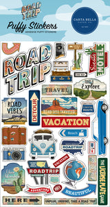 Carta Bella - Road Trip Puffy Stickers