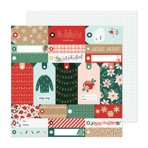 *SALE* Crate Paper - Busy Sidewalks - Merry Merry 12x12 Cardstock