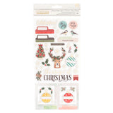 American Crafts - Vicki Boutin - Warm Wishes - Thickers Merry & Bright Chipboard Stickers