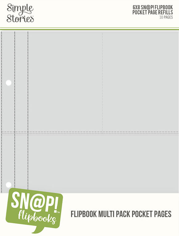 Simple Stories - 6x8 SN@P Flipbook - Refill-Multi Pack