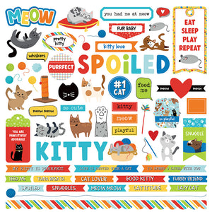 Photo Play - Meow - 12x12 Element Sticker
