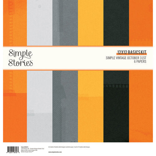 Simple Stories - Simple Vintage October 31st - 12x12 Basics Kit