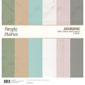 Simple Stories - Simple Vintage Winter Woods  - 12x12 Basics Kit