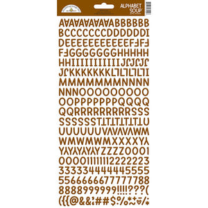 Doodlebug Design Alphabet Soup Puffy Sticker - Bon Bon