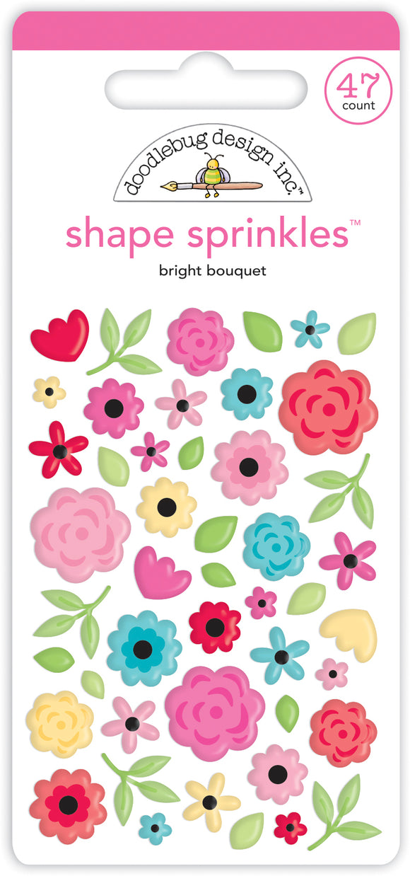 *SALE* Doodlebug Design Lots of Love -Bright Bouquet-Sprinkles