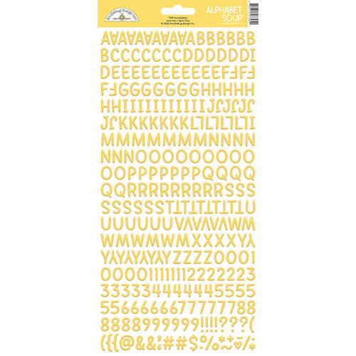 Doodlebug Design Alphabet Soup Puffy Sticker - Bumblebee
