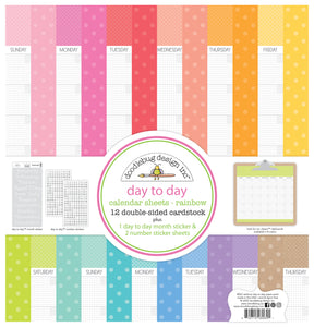 Doodlebug - Rainbow Day to Day Calendar Assortment Pack