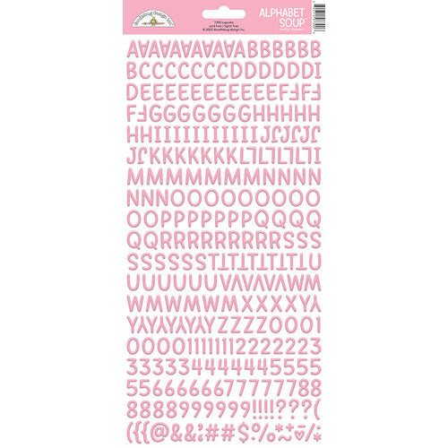 Doodlebug Design Alphabet Soup Puffy Sticker - Cupcake