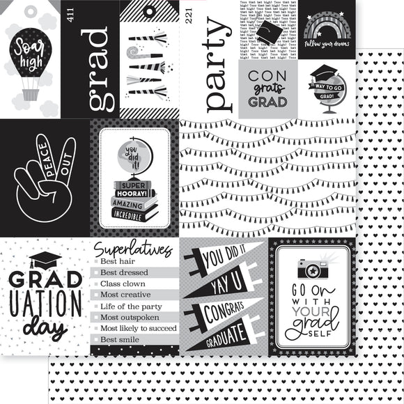 Bella Blvd. - Cap & Gown - 12x12 Double-Sided Cardstock - Daily Details