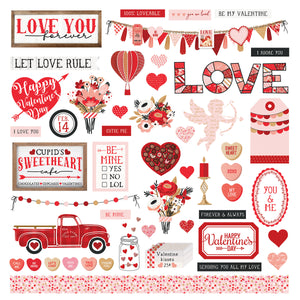 Photo Play - Cupid's Sweetheart Cafe - 12x12 Element Sticker