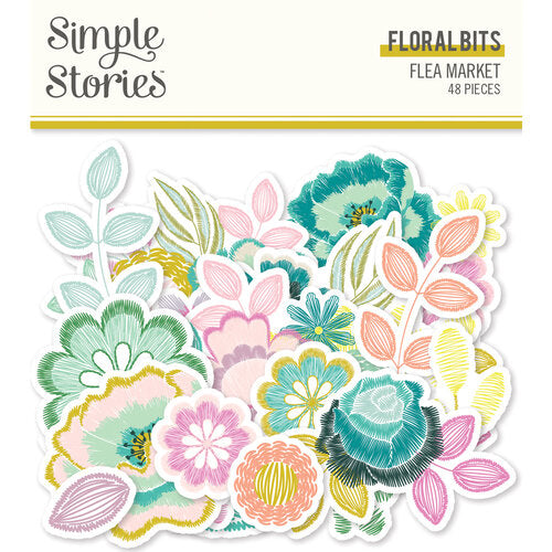 Simple Stories - Flea Market - Floral Bits & Pieces