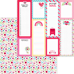 *SALE* Doodlebug Design Lots of Love -Forever Flowers Cardstock Paper
