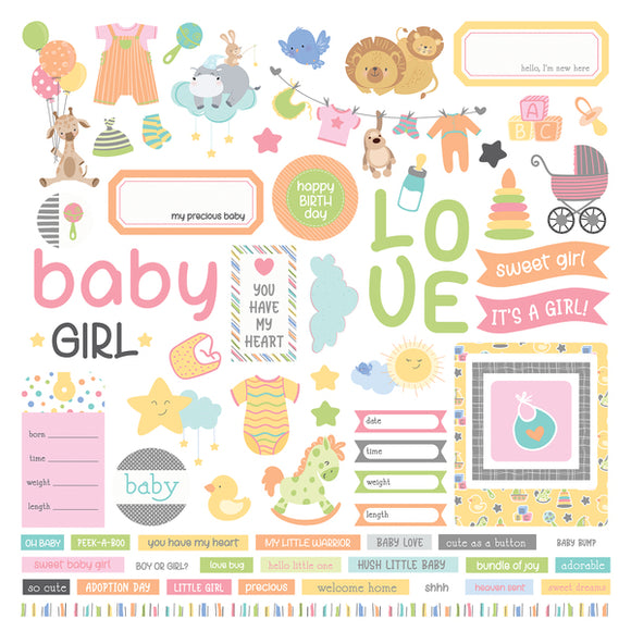 *SALE* Photo Play - Hush Little Baby - Girl Element Sticker