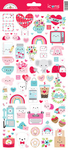 *SALE* Doodlebug Design Lots of Love -Icon Sticker