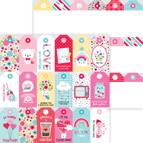 *SALE* Doodlebug Design Lots of Love -Just for You Cardstock Paper