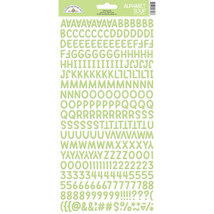 Doodlebug Design Alphabet Soup Puffy Sticker - Limeade