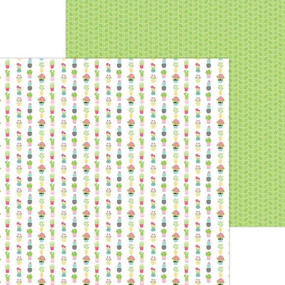 *SALE* - Doodlebug Design My Happy Place - Love Grows Here Cardstock Paper