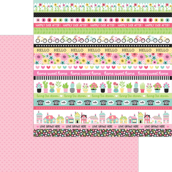 *SALE* - Doodlebug Design My Happy Place - Love This! Cardstock Paper