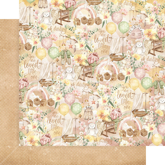Graphic 45 - Little One Collection - Oh Darling 12x12 Cardstock