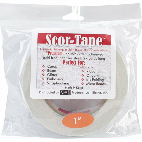Scor-Tape Premium Double-Sided Adhesive - One Inch