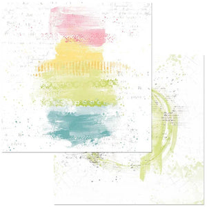 49 and Market - Spectrum Sherbet -Painted Foundations-Rainbow-12x12 Cardstock