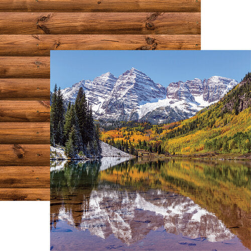 Reminisce - Mountain - Rocky Mountains - 12x12 Cardstock