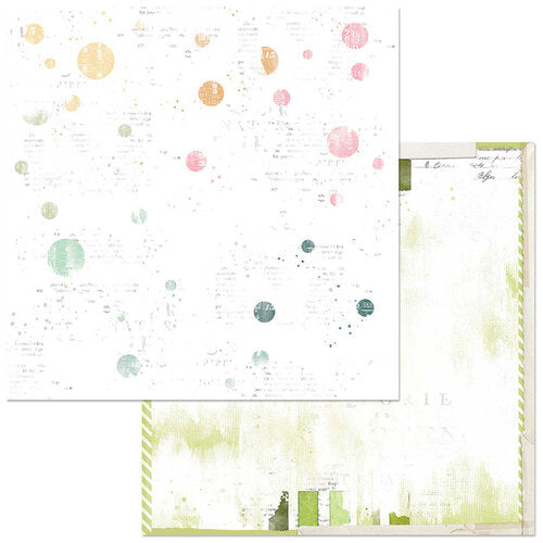 49 and Market - Spectrum Sherbet - Painted Foundations-Speckled -12x12 Cardstock