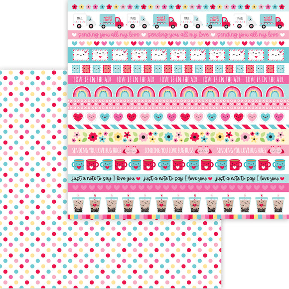 *SALE* Doodlebug Design Lots of Love -Sprinkled with Love Cardstock Paper